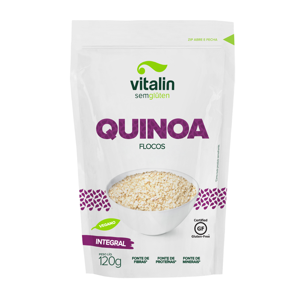 Quinoa Flocos Integral S/Gluten 120G Vitalin