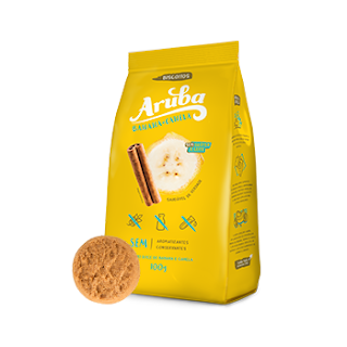 Biscoito Aruba S/GLUTEM Banana C/ Canela 100G