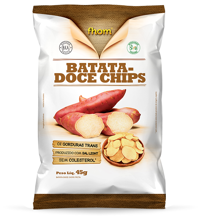 Batata Doce Rosada Chips Fhom 45G