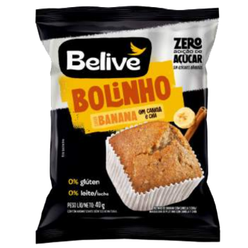 Bolinho Zero Banana C/ Canela E Chia Belive