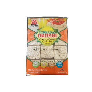 Torrada Okoshi Int Organico Quinoa + Linhaca 75G