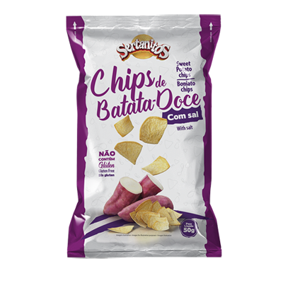 Batata Doce Chips Sertanitos 50G