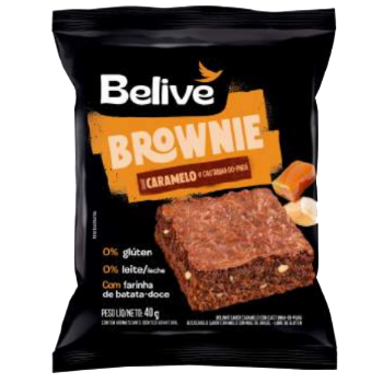 Brownie Caramelo c/ Castanhas do Para Belive 40g