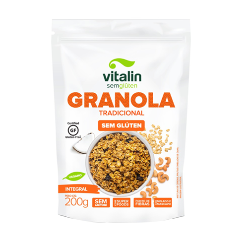 Granola S/Gluten Tradicional Int. 200G Vitalin