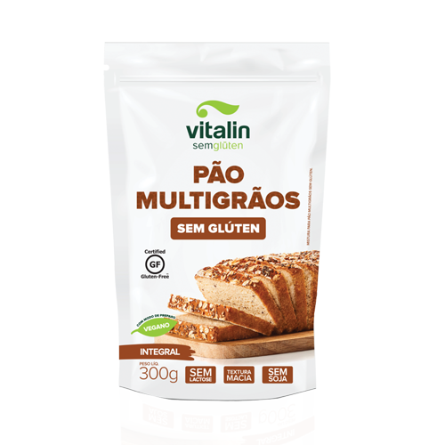Mistura P/ Pao Multigraos S/GLUTEN 300G Vitalin