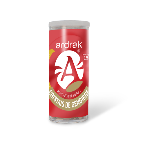 Cristais Gengibre Tubo Acerola 15G Ardrak