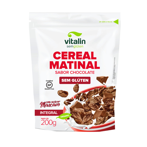 Cereal Matinal Chocolate S/ Gluten 200G Vitalin