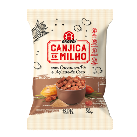 Pipoca Canjica Cacau 50g