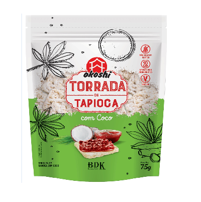 Torrada de Tapioca Com Coco 75G