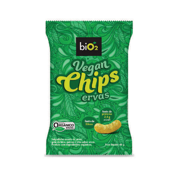 Bio2 Vegan Chips Ervas 40G