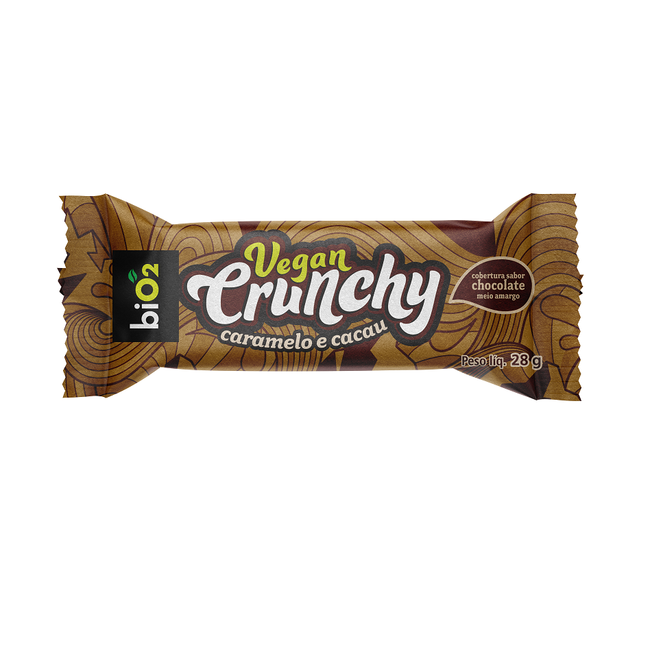 Bio2 Crunchy Bar Caramelo E Cacau 28g