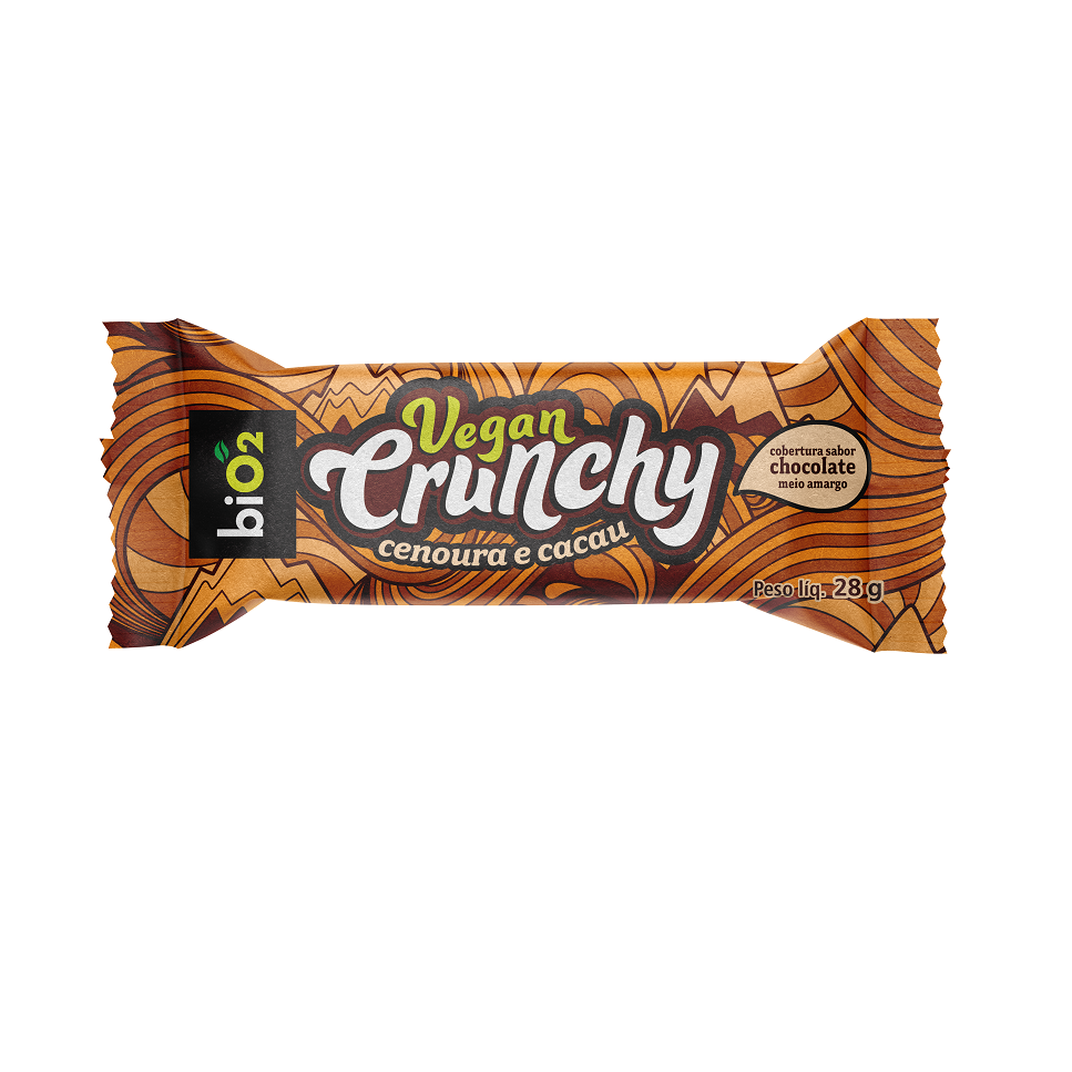 Bio2 Crunchy Bar Cenoura E Cacau 28g