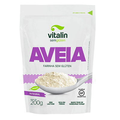 Aveia Farinha Integral S/Gluten 200G Vitalin