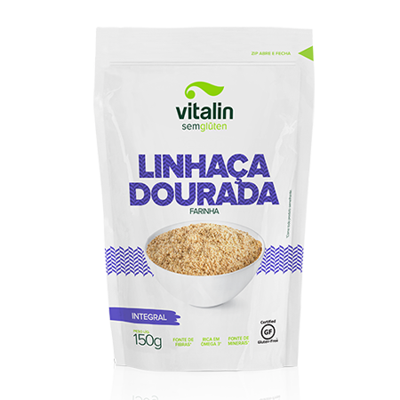 Linhaca Dourada Farinha Integral S/Gluten 150g Vitalin