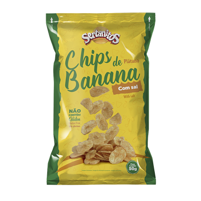 Banana Chips Sertanitos C/SAL 50G