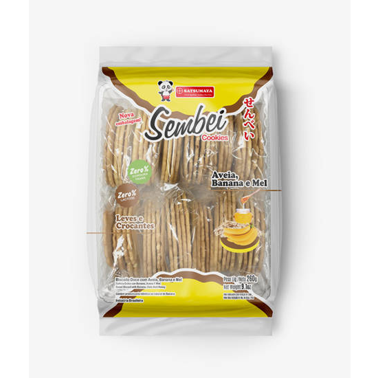 Cookie Sembei de Banana Aveia E Mel 260G