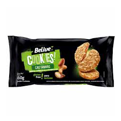 Cookies Castanhas 80G Belive