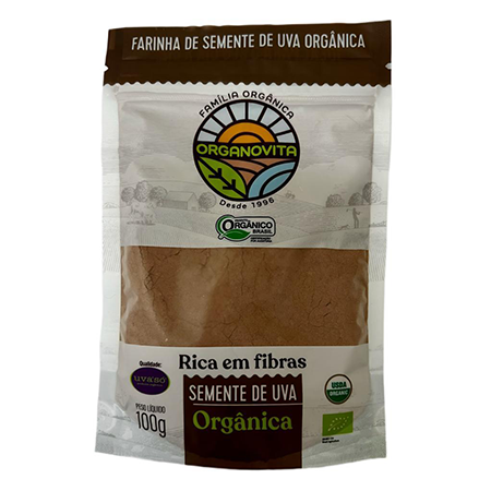 Farinha de Semente de Uva Organica 100 GR