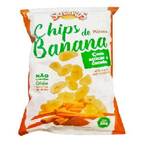 Banana Chips Sertanitos C/ACUCAR 50G