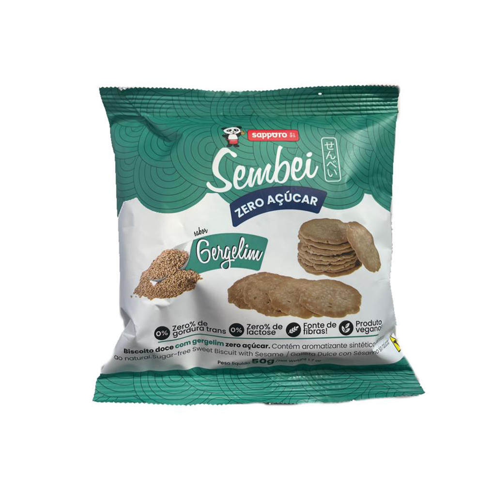 Cookie Sembei Gergelim Zero Acucar Satsumaya 50g