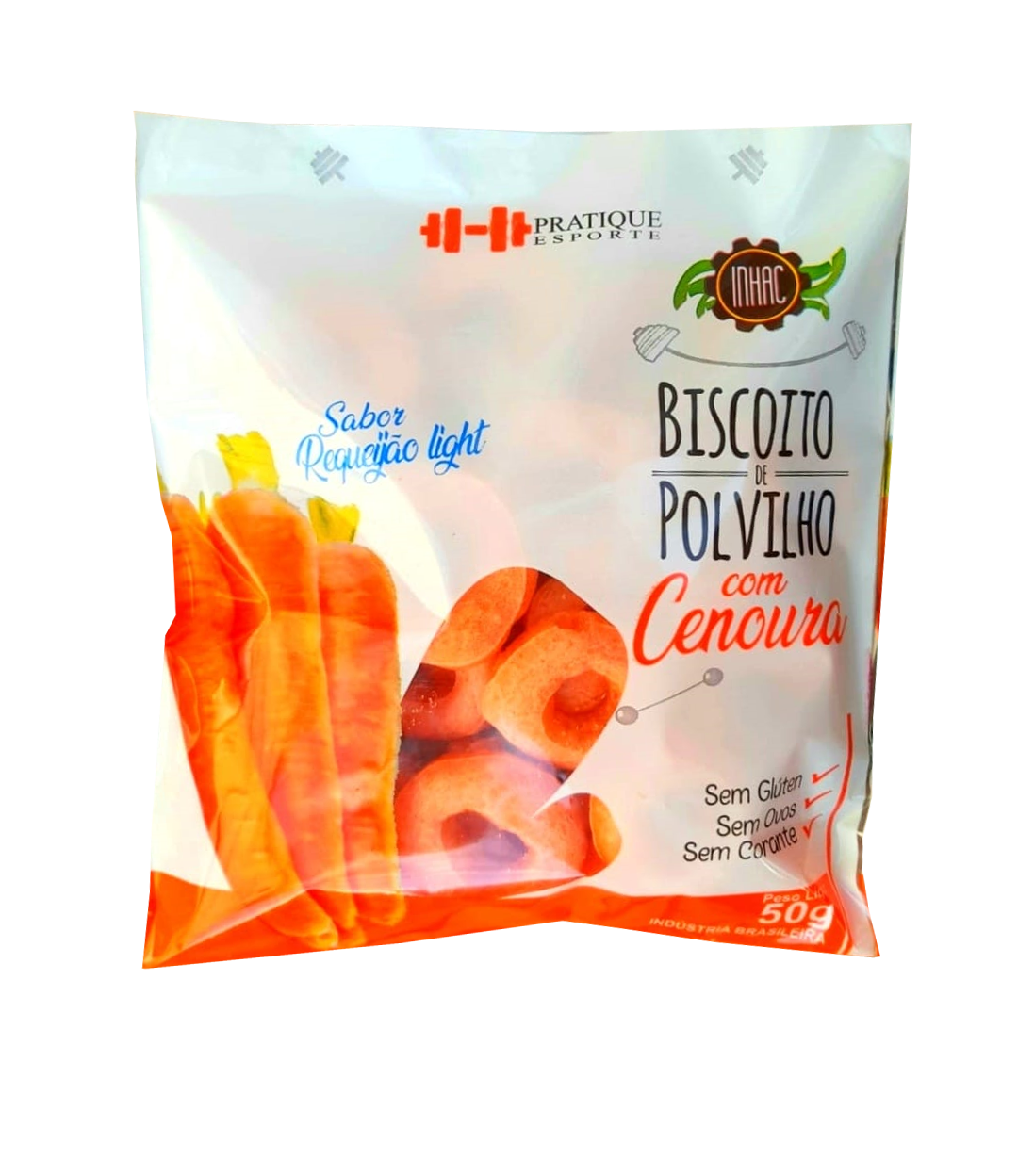 Biscoito de Polvilho Cenoura Sabor Requeijao 50g