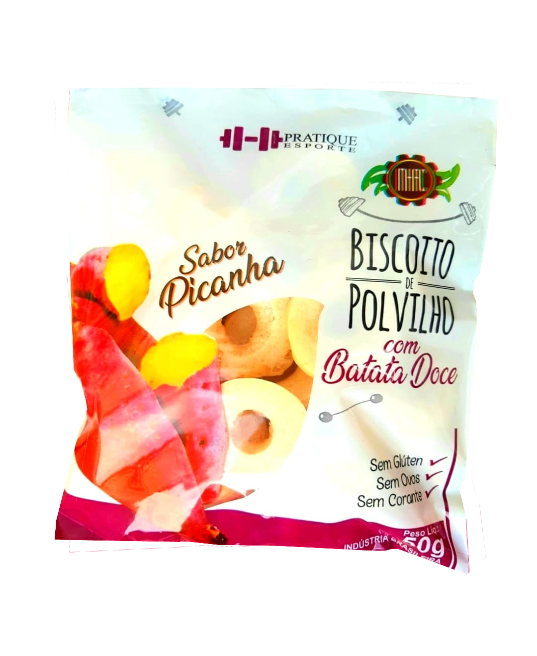 Biscoito de Polvilho Batata Doce Sabor Picanha 50g