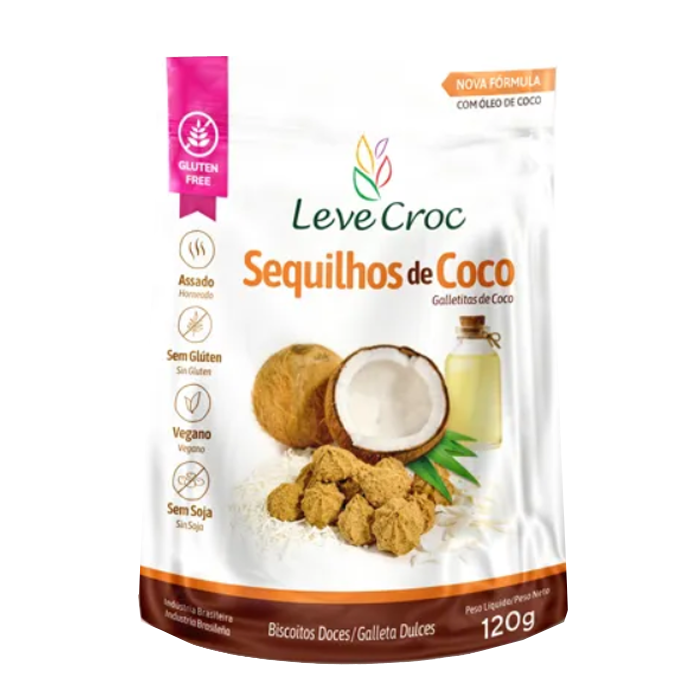 Sequilhos de Coco 120G Levecroc