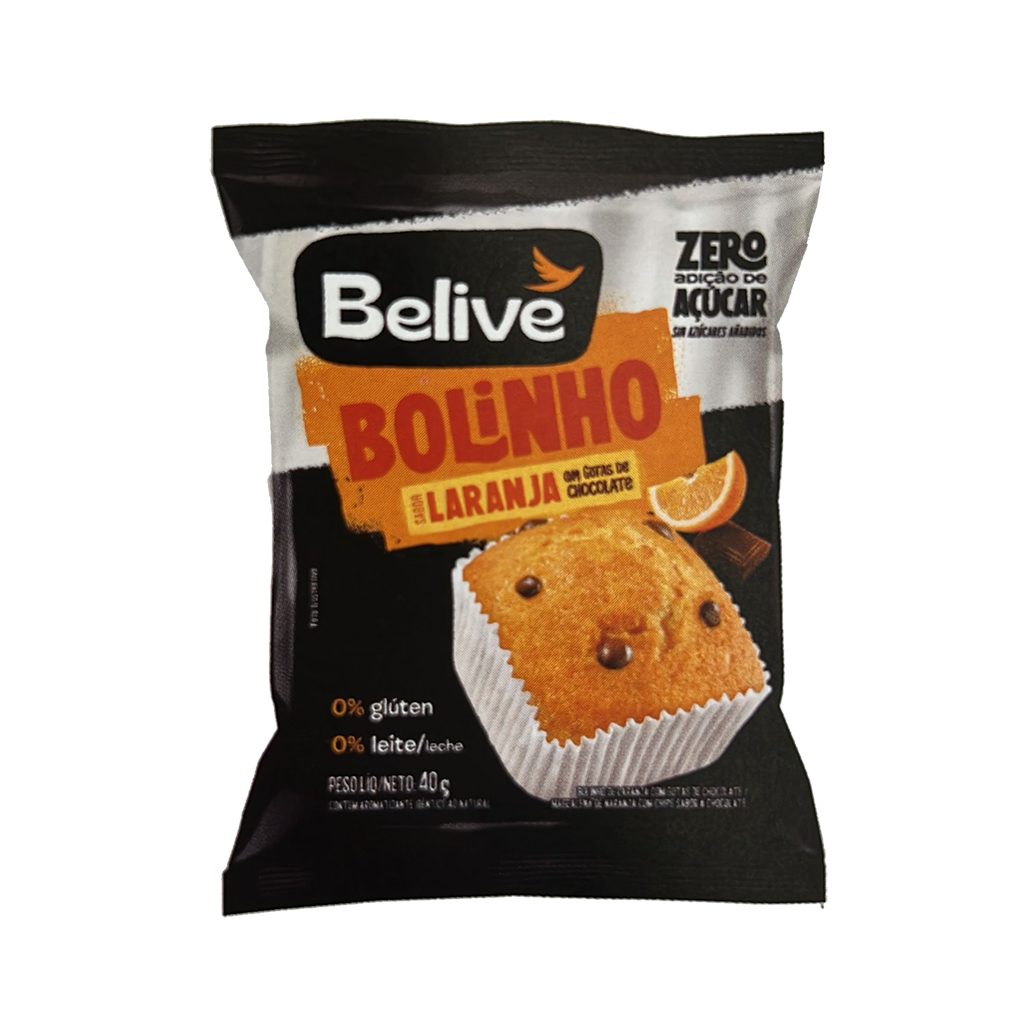 Bolinho de Laranja Zero Acucar 40g Belive