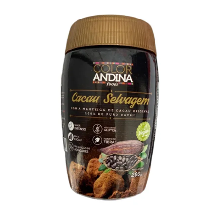 Cacau Selvagem 100% Puro Color Andina 200G