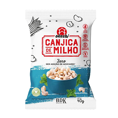 Pipoca Canjica Zero Acucar 40G Hikage