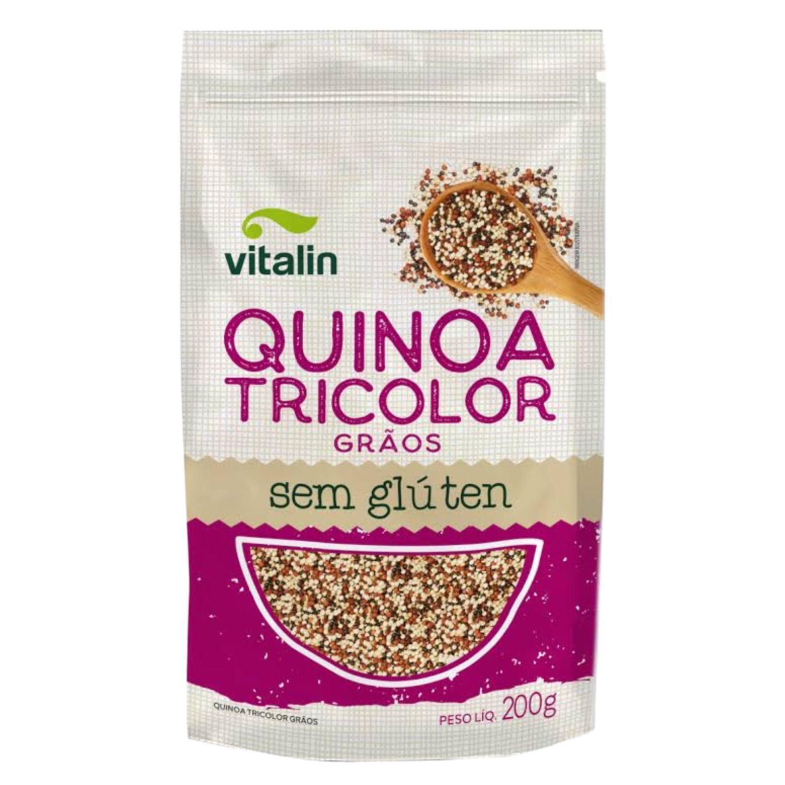 Quinoa Grao Tricolor Integral S/GLUTEN 200G Vitalin