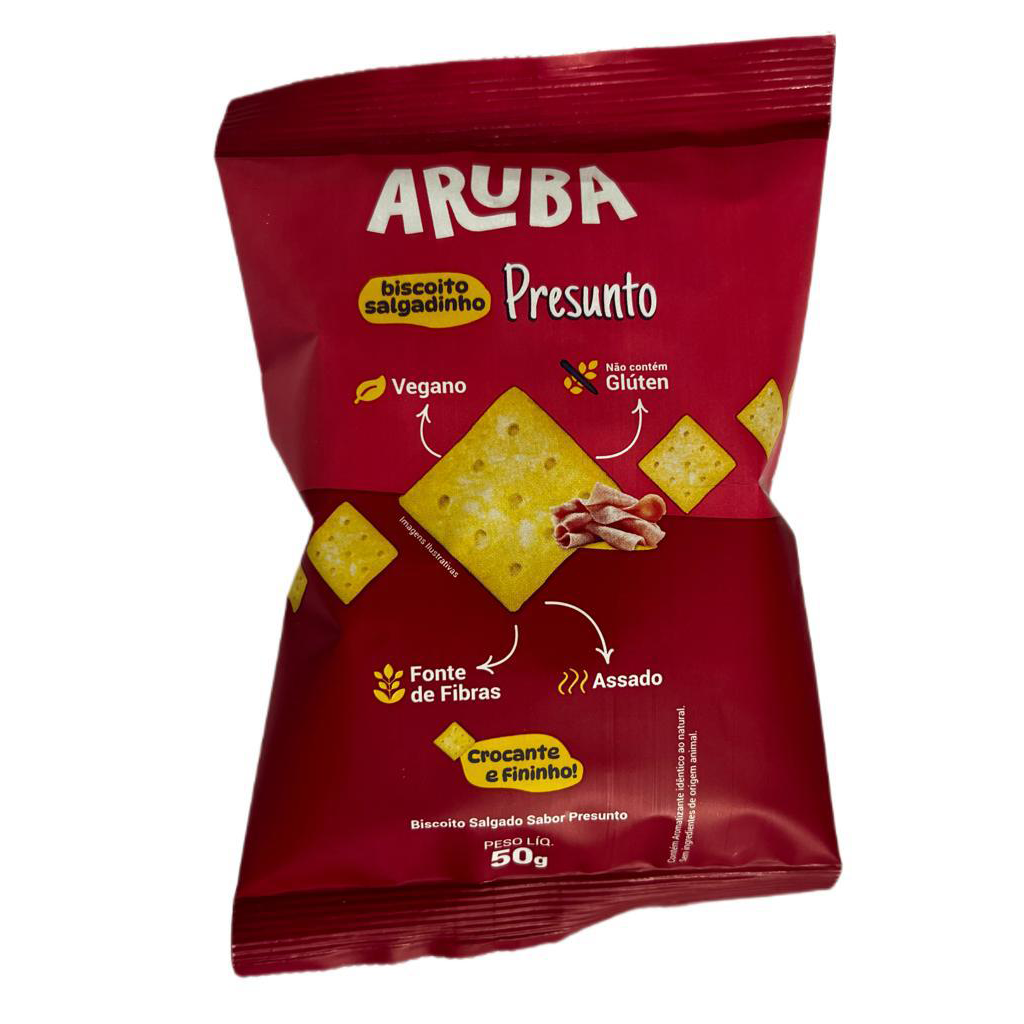 Biscoito Aruba Salgado Presunto 50G