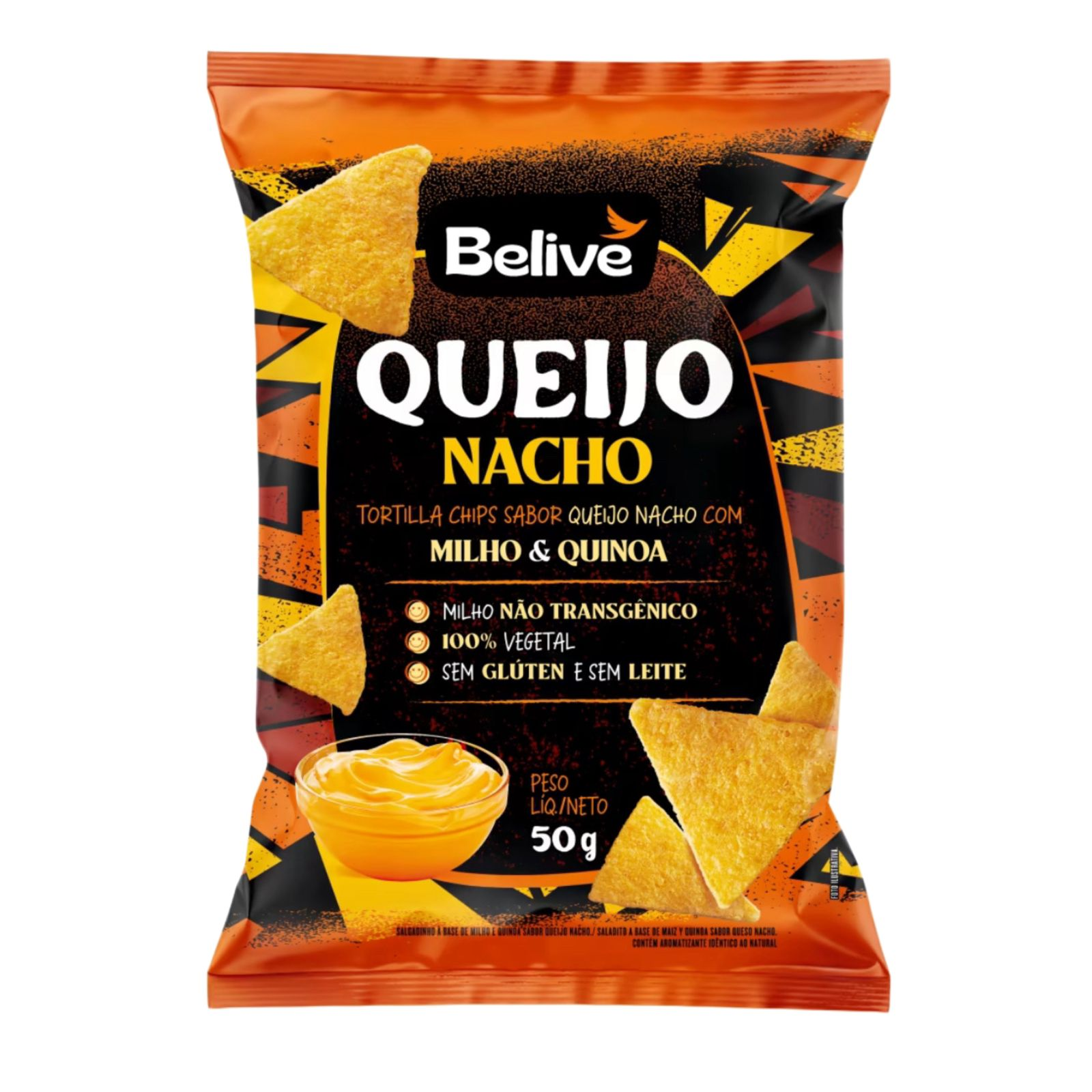 Tortilla Queijo Nacho Belive 50G