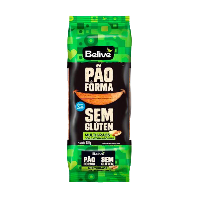 Pao de Forma Multigraos Belive SEM Gluten 400G