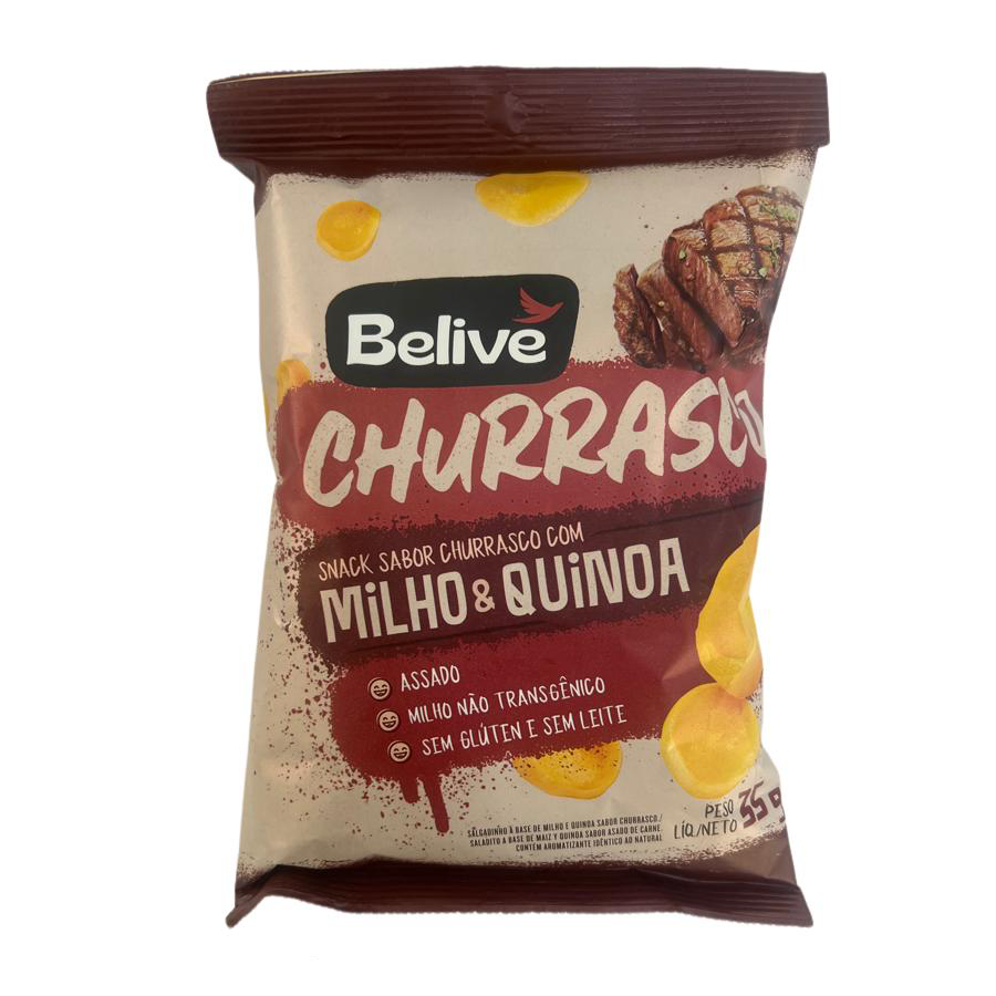 Snacks de Milho Belive Churrasco 35G