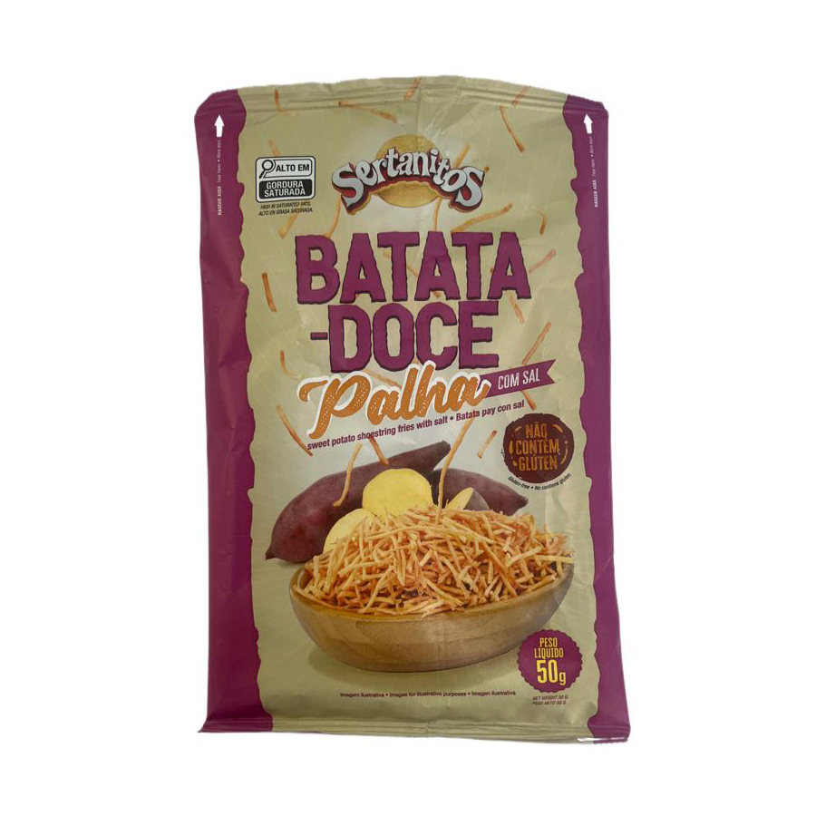 Batata Doce Palha Sertan Natural 50G