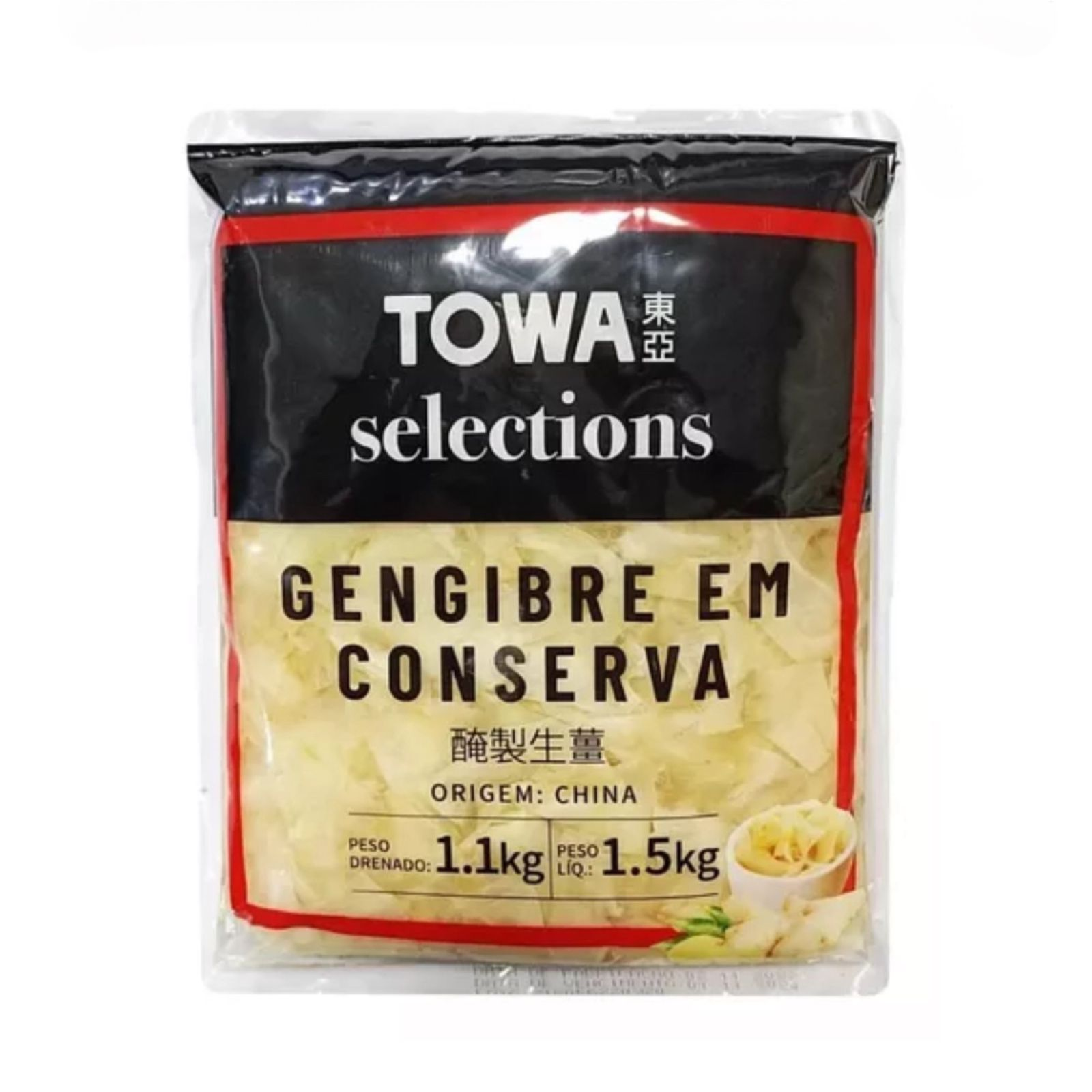 Gengibre em Conserva 1,1KG Towa