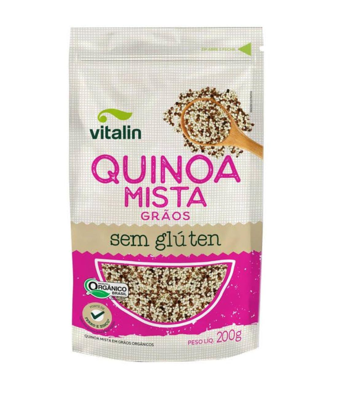 Quinoa Grao Mista Organica S/GLUTEN 200G Vitalin