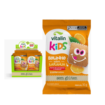 Bolinho Kids Laranja 30G Vitalin