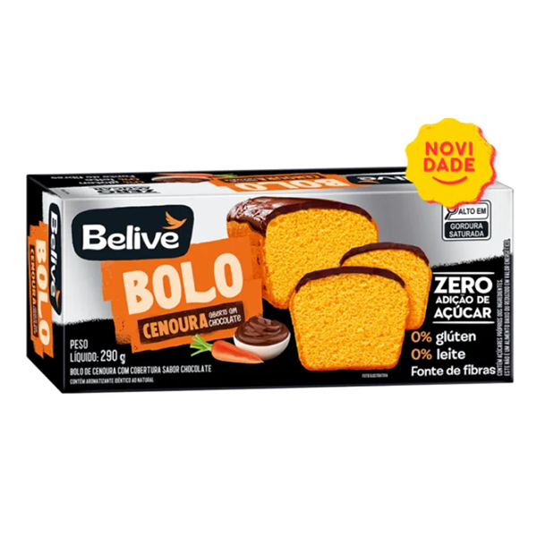 Bolo Belive Cenoura C/ Chocolate 290G