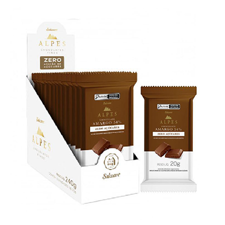 Choc Alpes Zero Amargo 20G