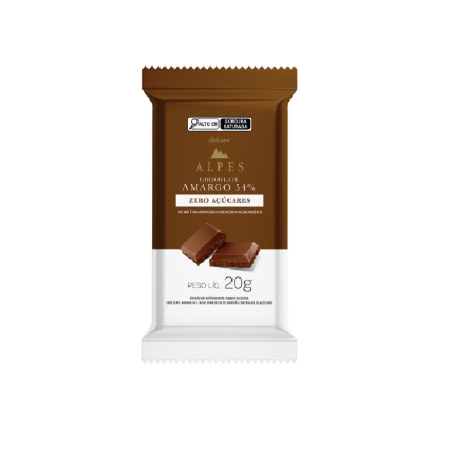 Choc Alpes Zero Amargo 20G