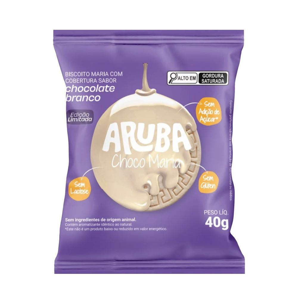Bisc Maria c/cobertura Choc. Branco 40 G Aruba