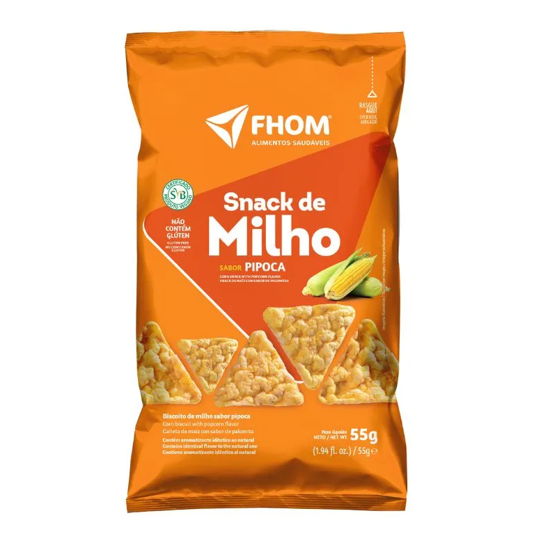 Snack de Milho Sabor Pipoca 55G