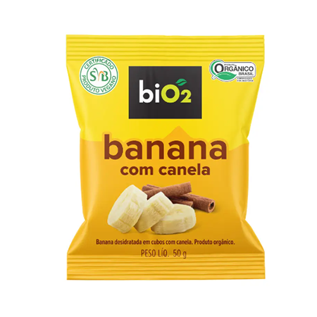 Bio2 Snack Banana Com Canela 50G