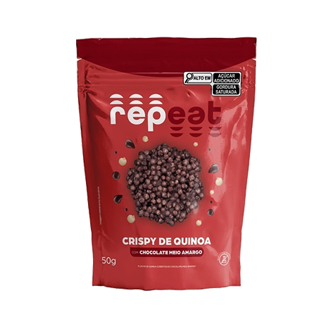 Crispy de Quinoa C/ Chocolate Meio Amargo 50G Repeat