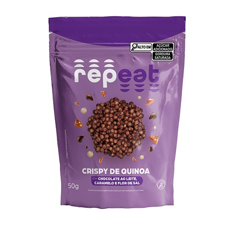 Crispy de Quinoa C/ Chocolate, Caramelo E Flor de Sal 50G Repeat