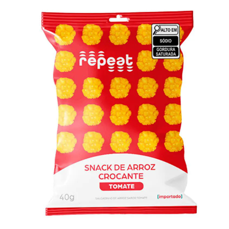 Snack de Arroz Crocante Tomate 40G