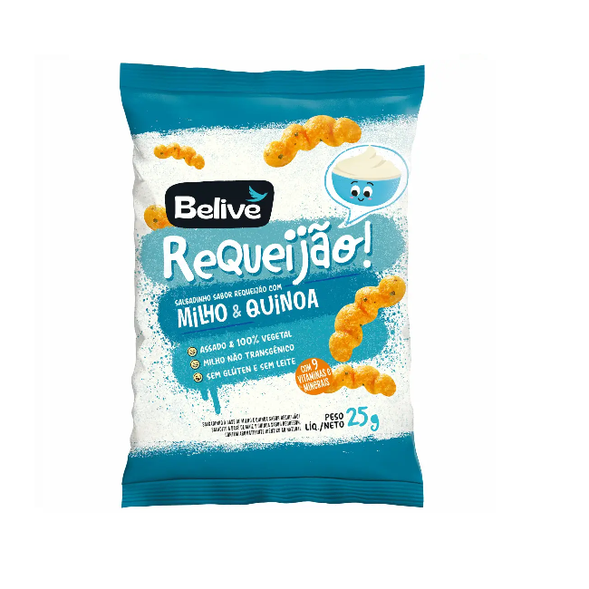 Salgadinho Requeijao Belive 25G