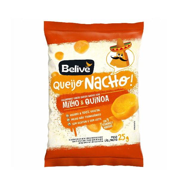 Salgadinho de Queijo Nacho Belive 25G